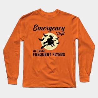 ER Nurse Halloween Emergency Room Dept Nurse Tech ED Rn Fall Long Sleeve T-Shirt